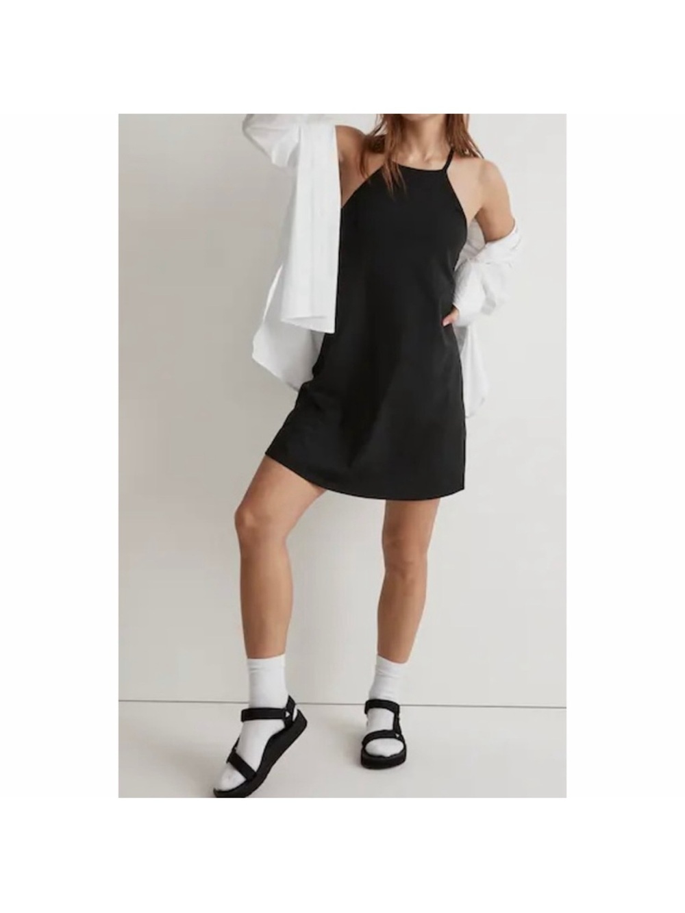 Madewell Flex 2.0 Fitness Dress Black Women's‎ Size Small Athleisure NWT
